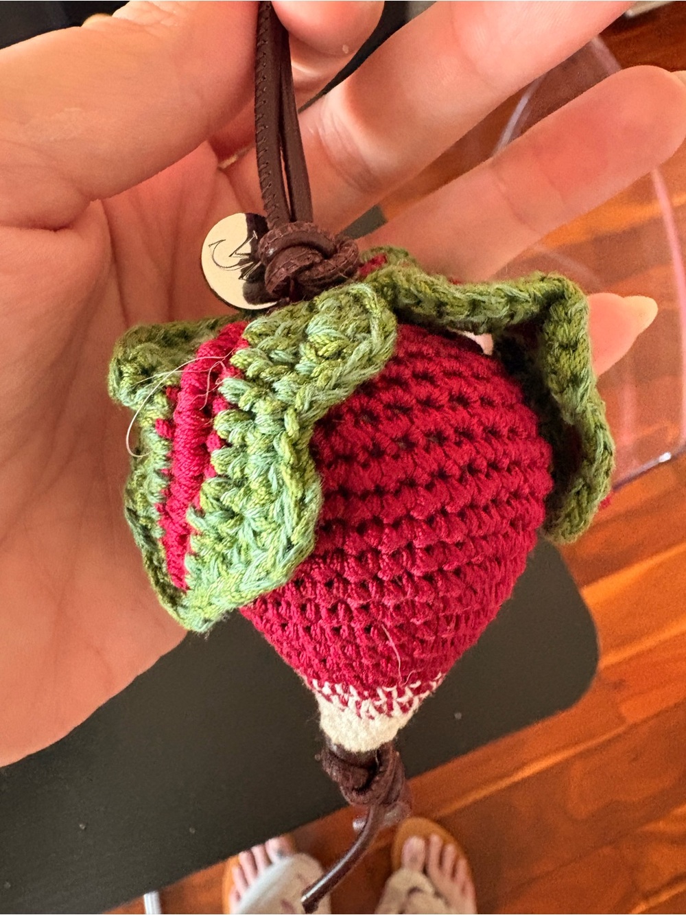 JW Anderson Crochet Radish Bag Charm